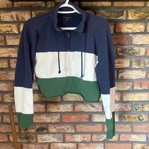 Brandy Melville cropped half zip jacket.